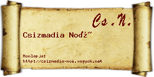 Csizmadia Noé névjegykártya